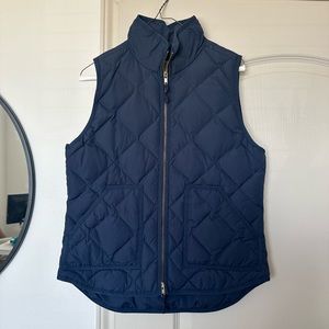 Navy JCrew Puffer Vest